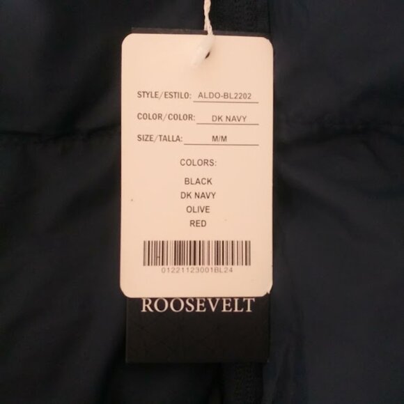 Roosevelt women's size M navy blue puffer jacket - Picture 14 of 15